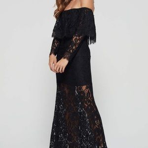 Ali & Jay Off Shoulder Lace Dress